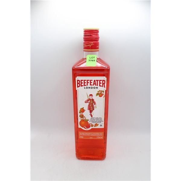 BEEFEATER LONDON DISTILLED GIN WITH HINT OF BLOOD