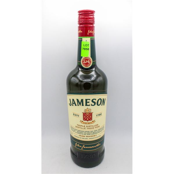 JAMESON TRIPLE DISTILLED IRISH WHISKEY 750ML 40%