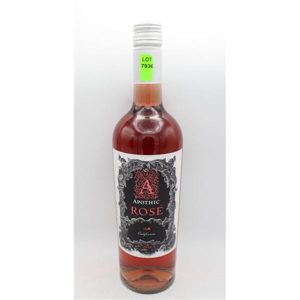 2022 APOTHIC ROSE CALIFORNIA 750ML 13%