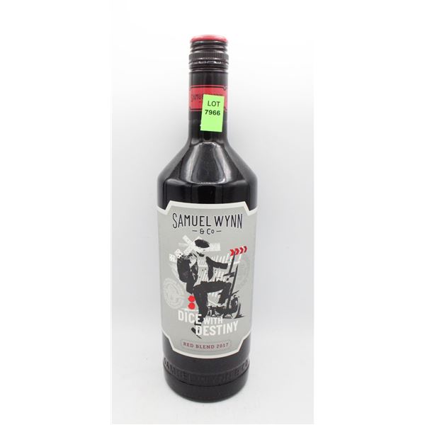 2017 SAMUEL WYNN DICE WITH DESTINY RED BLEND WINE