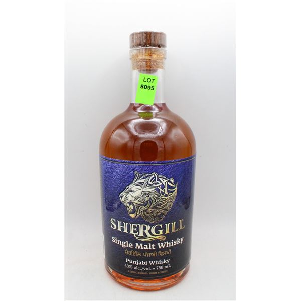 SHERGILL SINGLE MALT WHISKY 750ML 43%