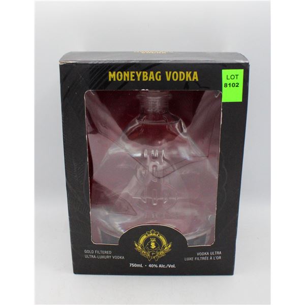 MONEYBAG VODKA GOLD FILTERED ULTRA LUXURY VODKA
