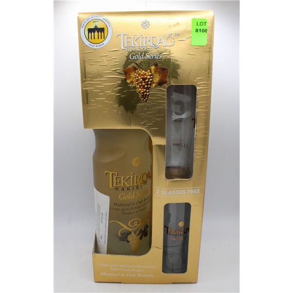 TEKIRDAG RAKISI GOLD SERIES GRAPE SPIRIT GIFT SET