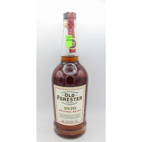 OLD FORESTER KENTUCKY STRAIGHT BOURBON WHISKY