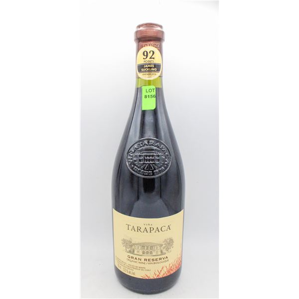 2016 VINA TARAPACK GRAN RESERVA ORGANIC WINE
