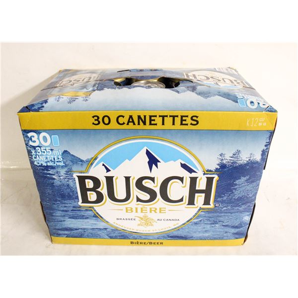 30 CANS BUSCH BEER 355ML 4%