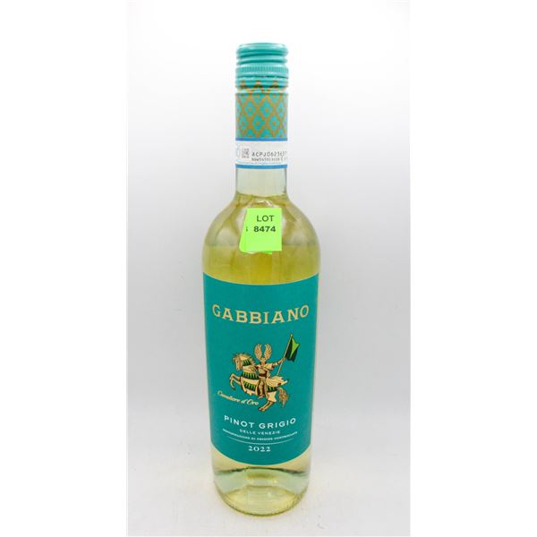 2022 GABBIANO PINOT GRIGIO 750ML 12%