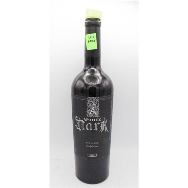 APOTHIC DARK WINE 750 ML 14% ALC