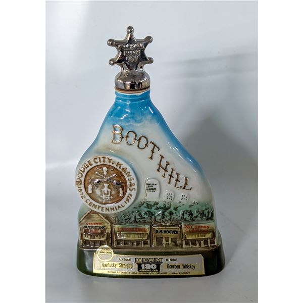 VINTAGE 1972 JIM BEAM DODGE CITY KANSAS DECANTER