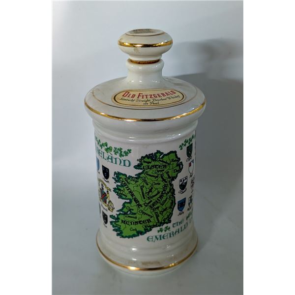 VINTAGE OLD FITZGERALD SONS OF ERIN BOTTLE FULL