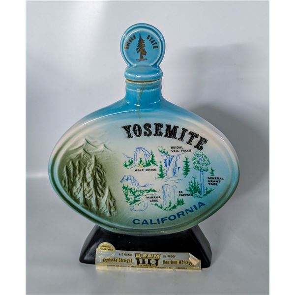 VINTAGE 1968 JIM BEAM YOSEMITE CALIFORNIA DECANTER