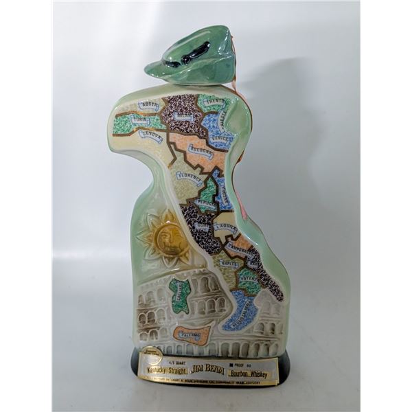 VINTAGE 1973 JIM BEAM BOYS TOWN OF ITALY DECANTER