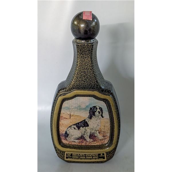 VINTAGE 1977 JIM BEAM SPRINGER SPANIEL DECANTER