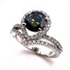 Image 3 : 2.5 Ct Golden Amber Green Lab Simulated Diamond Ring