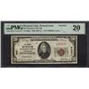 Image 1 : 1929 $20 Pleasant Unity PA National PMG 20