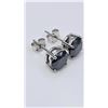 Image 5 : Gorgeous 4 Ctw Black Lab Simulated Diamond Earrings