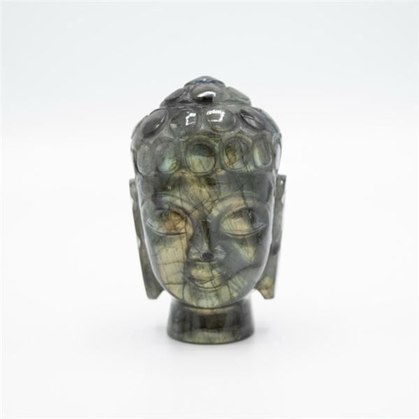 995ct Natural Hand Carved Labradorite Buddha