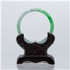 Image 1 : Chinese Fine Natural Mixed Green Jadeite Bangle