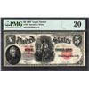 Image 1 : 1907 $5 Legal Tender Note PMG 20