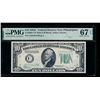 Image 1 : 1934C $10 Philadelphia FRN PMG 67EPQ