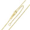 Image 2 : Classic 14K Gold 1 ctw Round Brilliant Diamond Channel Open Heart Pendant & Chai