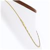 Image 2 : Italian 14k Yellow Gold 16 Fancy Textured Braided Flat Link Chain Necklace