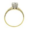 Image 8 : Antique Edwardian 14K Gold GIA 0.78 ctw European Diamond Solitaire Engagement Ri