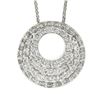 Image 2 : Hearts On Fire 18K Gold 1.05 ctw Pave Diamond Cluster Open Circle Pendant Neckla