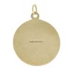 Image 1 : Vintage 9 ctw Gold Capricorn Zodiac Diamond Cut Textured Medallion Charm Pendant