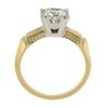 Image 2 : Vintage 14k Gold & Platinum 0.82 ctw G VS Diamond Solitaire Wheat Engagement Rin