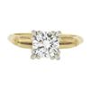 Image 5 : Vintage 14k Gold & Platinum 0.82 ctw G VS Diamond Solitaire Wheat Engagement Rin