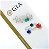 Image 2 : Antique Handmade Platinum 7.3 ctw GIA Colombian Emerald Round Diamond Wire Brooc