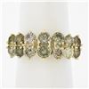 Image 1 : 14K Gold 2.24 ctw Dual Two Row Round Prong Set Diamond Stackable Wedding Band Ri