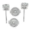Image 5 : NEW Platinum 0.87 ctw GIA Certified Round Brilliant Diamond 4 Prong Stud Earring