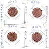 Image 1 : Canadian Small Cent Pennys, Magnetic and Non-Magnetic
