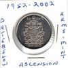 Image 1 : Canadian Half Dollar,1952-2002,Date Below Arms,Ascension,MINT