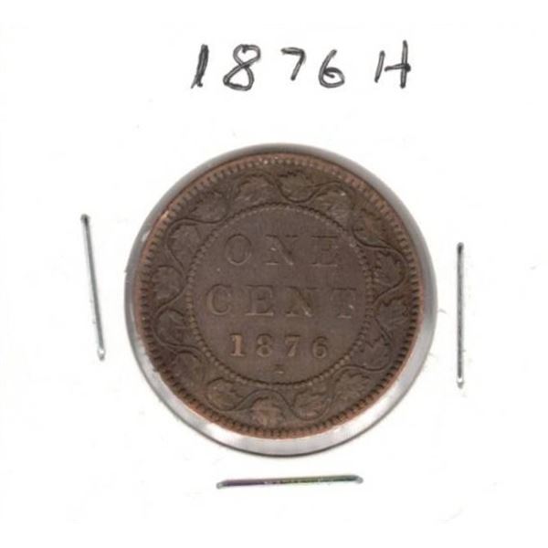 1876-H Canadian Large One Cent