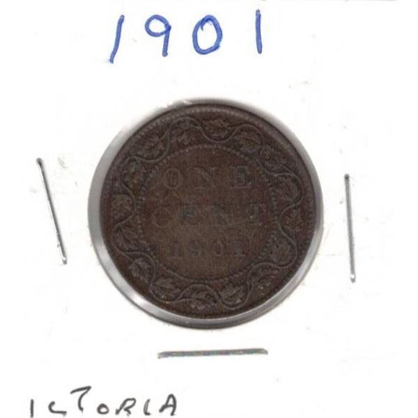 1901 Canadian Large One Cent