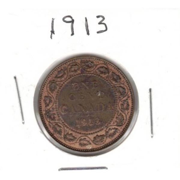 1913 Canadian Large One Cent