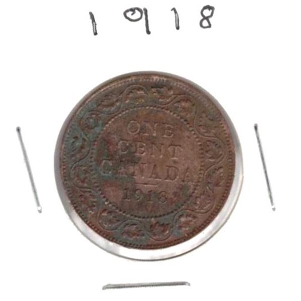 1918 Canadian Large One Cent
