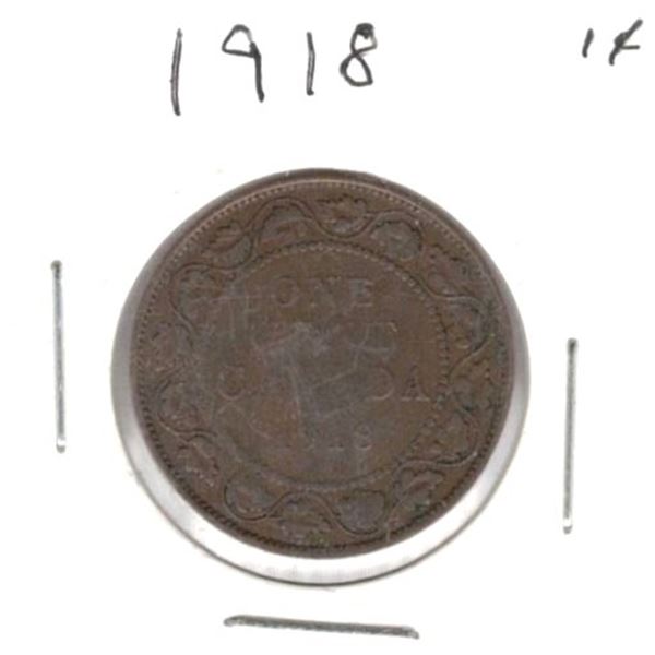 1918 Canadian Large One Cent