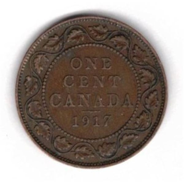 1917 Canadian Large One Cent