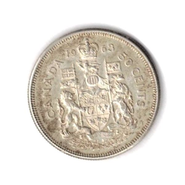 1963 Canadian 50 Cent Coin