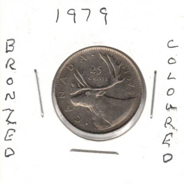 Canadian Quarter, Off Coloured Coin