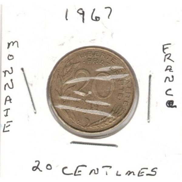 France 20 Centimes Monnaie Coin
