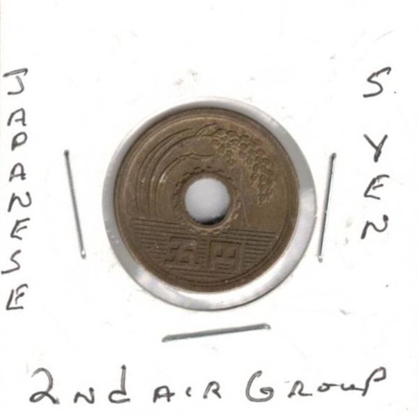 Japanese 5 Yen 2ND Air Group Coin
