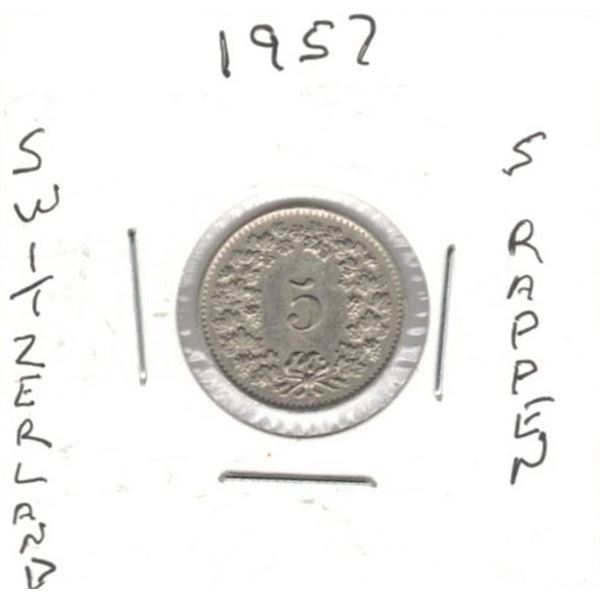 Switzerland 5 Rappen Coin