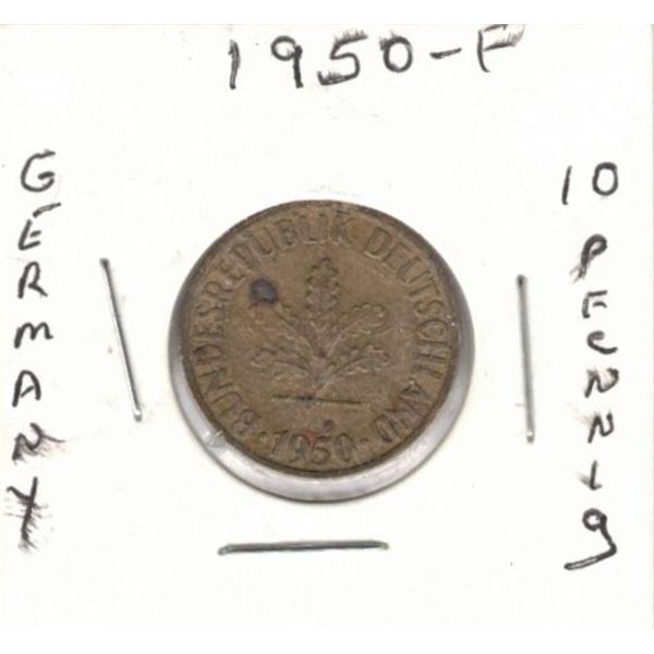 Germany 10 Pfennig Coin