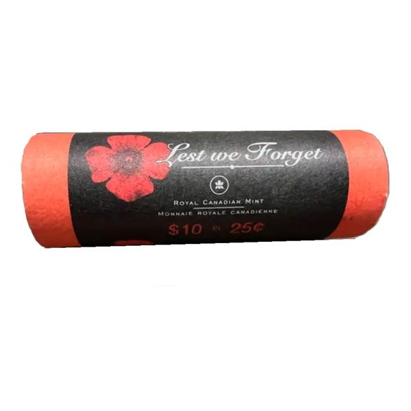 RCM Canadian Roll Red Poppy, MINT