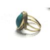 Image 4 : 14kt Gold Ring with turquoise stone, Weight 4.497 g